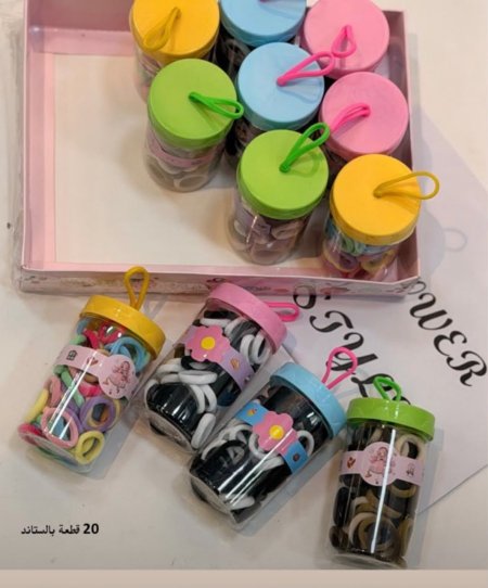 علبة ربطات شعر للاطفال